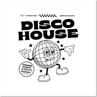 DISCO HOUSE  - Disco Ballin (Black) Posters and Art